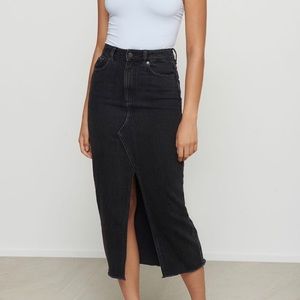 Dynamite MIDI denim Skirt NWT